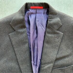ISAIA Brown Wool-Cashmere Fully Lined Sport Coat - 54/44R
